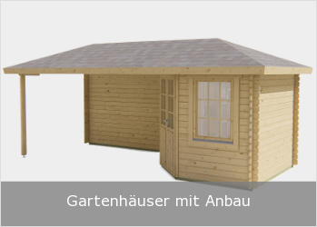 Gartenhäuser mit Anbau