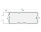 Preview: Grundriss Bauwagen 700 Kathleen mit Veranda 240x700cm