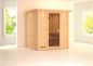 Preview: Karibu Massivholzsauna Mojave 196x196 cm | Wandstärke 40mm