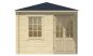 Preview: Ansicht Linke Seite 5 Eck Gartenhaus Emma 40mm 302x302cm