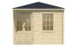 Preview: Ansicht Frontseite 5 Eck Gartenhaus Emma 40mm 302x302cm