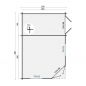 Preview: Grundriss 5 Eck Gartenhaus Agnes 44mm 440x300cm