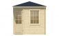 Preview: Ansicht Frontseite 5 Eck Gartenhaus Jos 28mm 250x250cm