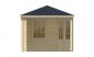 Preview: Ansicht Linke Seite 5 Eck Gartenhaus Kennet 28mm 500x300cm