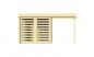 Preview: Ansicht Linke Seite 5 Eck Gartenhaus Oletha 40mm 785x510cm