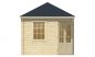Preview: Ansicht Linke Seite 5 Eck Gartenhaus Sigrid 28mm 440x300cm