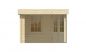 Preview: Ansicht Linke Seite 5 Eck Gartenhaus Stig 28mm 500x300cm