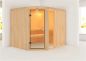 Preview: Karibu Systemsauna Lakura | 231x196 cm | Wandstärke 68mm
