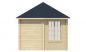 Preview: Ansicht Linke Seite 6 Eck Gartenhaus Nora 34mm 354x316cm