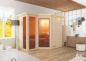 Preview: Karibu Massivholzsauna Amara | 236x184 cm | Wandstärke 40mm