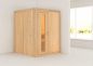 Preview: Karibu Systemsauna Norin 151x151 cm | Wandstärke 68mm