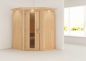 Preview: Karibu Systemsauna Larin 151x151 cm | Wandstärke 68mm