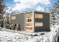 Preview: Karibu Massivholzsauna Saunahaus Hygge mit Vorraum | terragrau | 508x276 cm | Wandstärke 38mm