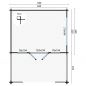 Preview: Grundriss Gartenhaus Bolton 58mm 440x340+223cm