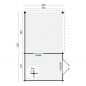 Preview: Grundriss Gartenhaus Diederick 625x375