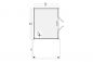 Preview: Grundriss Gartenhaus Extramodern 520x260cm