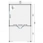 Preview: Grundriss Gartenhaus Sheffield 540x540+423cm