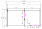 Preview: Grundriss aussen 5 Eck Gartenhaus Piet 28mm 500x250cm