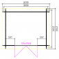 Preview: Grundriss Aussen Gartenhaus Burkhart  28mm 320x270cm