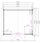 Preview: Grundriss Gartenhaus Hartmut 350x320cm