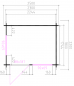 Preview: Grundriss Gartenhaus Vangelis 250x230cm