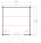Preview: Grundriss Gartenhaus Zeus 300x300cm