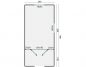 Preview: Grundriss Bauwagen 480 Peddy mit Veranda 240x480cm