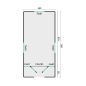 Preview: Grundriss Bauwagen 500 Kathy mit Veranda 240x500cm