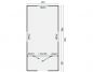Preview: Grundriss Bauwagen 600 Johnny mit Veranda 240x600cm
