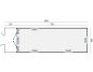 Preview: Grundriss Bauwagen 840 Jimmy mit Veranda 240x840cm