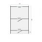 Preview: Grundriss Campingfass Typ 330 aus Fichtenholz