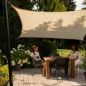 Preview: Nesling Coolfit Sonnensegel Quadrat 360x360x360x360 cm Altweiss