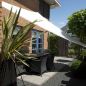 Preview: Nesling Dreamsail Sonnensegel 3-Eck, creme 400x400x400 cm Wasserdicht