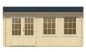 Preview: Ansicht Frontseite Gartenhaus Aiste 40mm 500x300cm