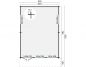 Preview: Grundriss Gartenhaus Ballyragget 70mm 595x800+140cm Vordach