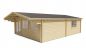 Preview: Seitliche Ansicht von Vorne Gartenhaus Ballyragget 70mm 595x800+140cm Vordach