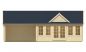 Preview: Ansicht Frontseite Gartenhaus Big Ben 70mm 930x400cm