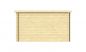Preview: Ansicht Linke Seite Gartenhaus Flow 40mm 595x400cm