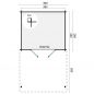 Preview: Grundriss Gartenhaus Georg 300x260+260cm