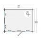 Preview: Grundriss Gartenhaus Idonea 320x260cm