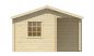 Preview: Ansicht Linke Seite Gartenhaus Johan 34mm 500x410cm