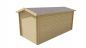 Preview: Seitliche Ansicht von Hinten Gartenhaus Justine 40mm 500x250cm