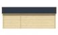 Preview: Ansicht Rückseite Gartenhaus Kukka 40mm 700x350cm