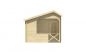 Preview: Ansicht Linke Seite Gartenhaus Kukka 40mm 700x350cm