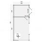 Preview: Grundriss Gartenhaus Kukka 40mm 700x350cm