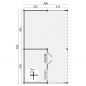 Preview: Grundriss Gartenhaus Lilou 40mm 820x490cm