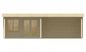 Preview: Ansicht Frontseite Gartenhaus Lilou 40mm 820x490cm