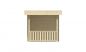 Preview: Ansicht Linke Seite Gartenhaus Maja 28mm 640x240cm
