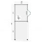 Preview: Grundriss Gartenhaus Maja 28mm 640x240cm