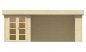 Preview: Ansicht Frontseite Gartenhaus Megamodern 28mm 575x300cm